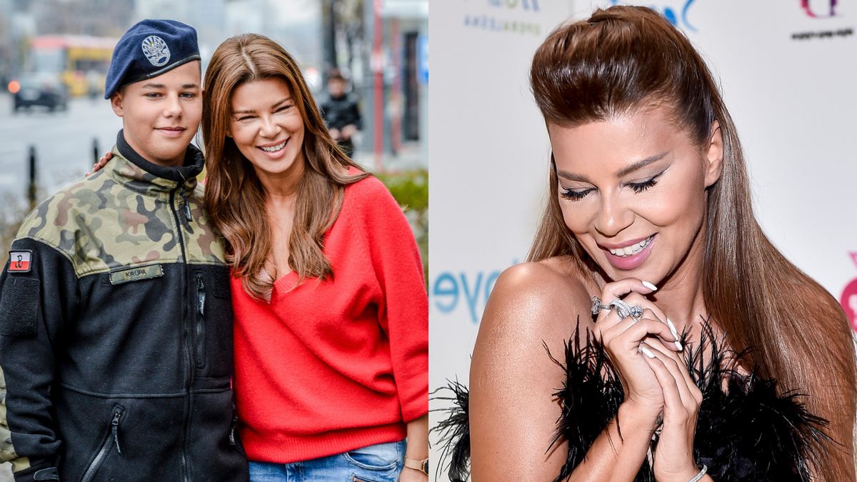 Allan Krupa składa Edycie życzenia z okazji Dnia Matki w tabloidzie