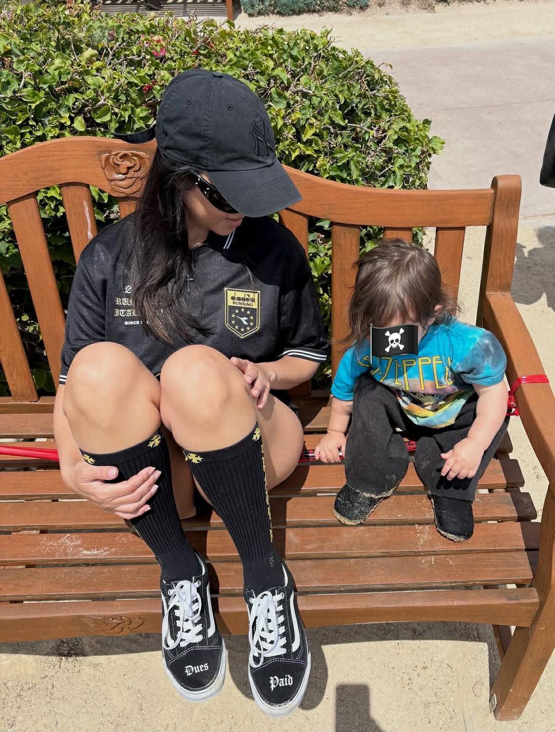 Kourtney Kardashian z synkiem
