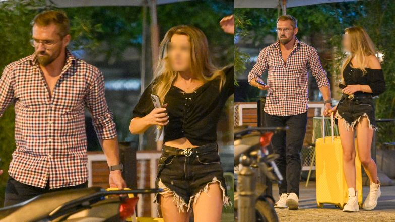 Jarosław Bieniecki na spotkaniu z tajemniczą kobietą