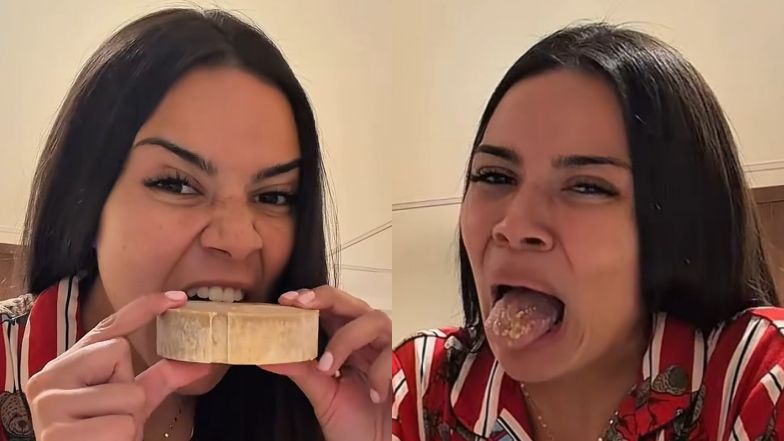 Lexy Chaplin degustuje przekąski dla koni