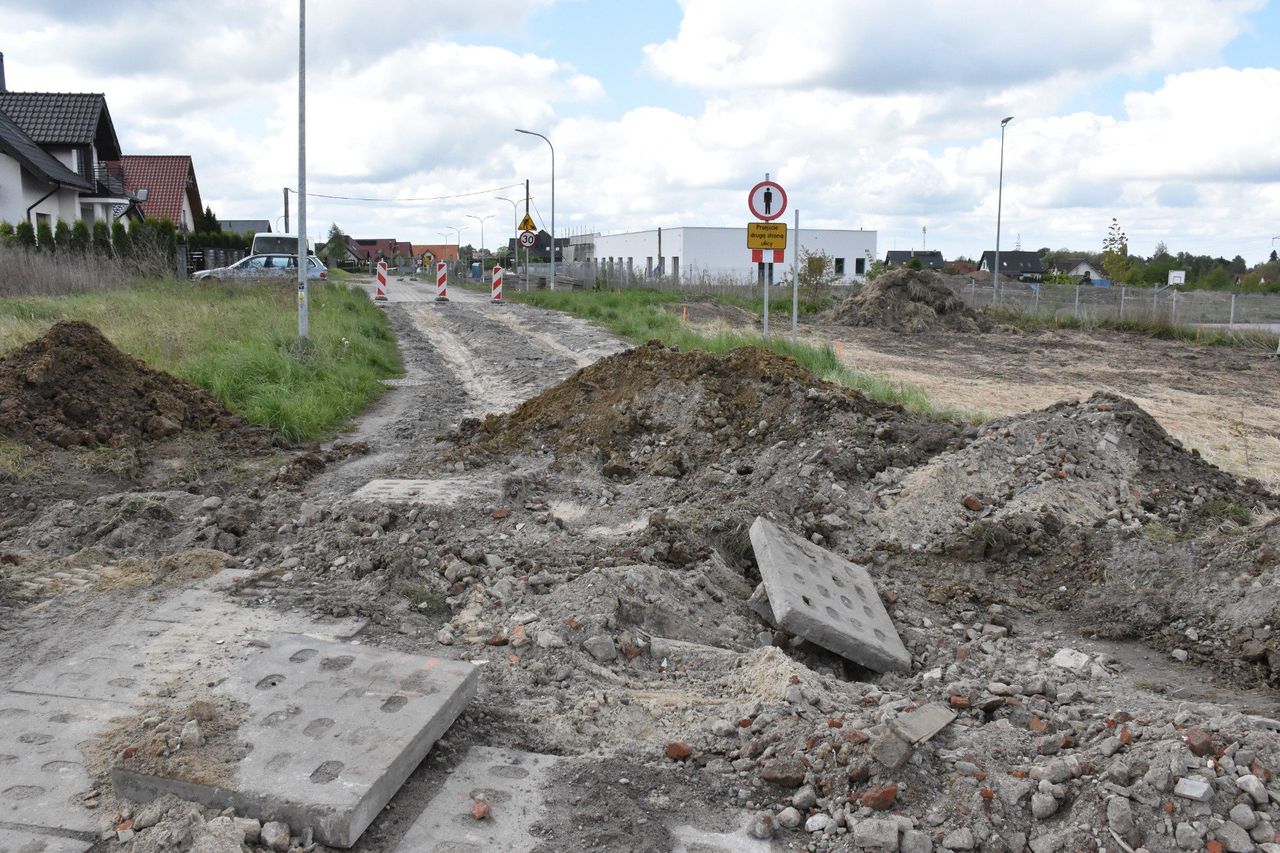 Nowa droga i parking na ul. Hadyny w Malborku. Budowa już się rozpoczęła i ma związek z nowym żłobkiem