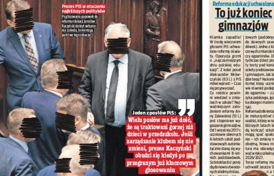Bojkot polityków w mediach: „Fakt” zamazuje twarze, „Puls Biznesu” i „DGP” z pustym miejscem