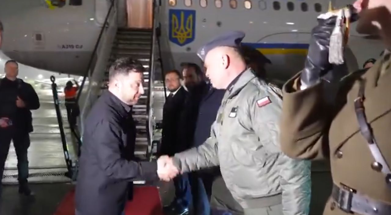 Wołodymyr Zełenski w Polsce. Tak go powitano