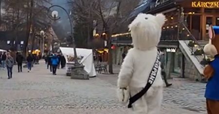 Nagranie z Krupówek. "Jak stał, tak stoi"