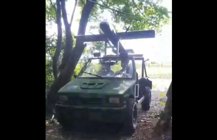 Russian forces convert civilian VAZ-1111 car into Molniya drone launcher