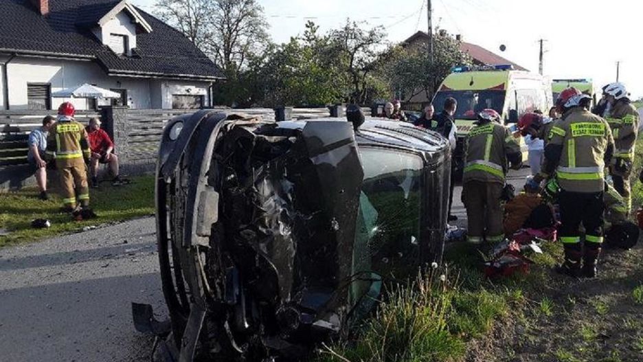 Dzieci ranne w wypadku w Witowie pod Piotrkowem Trybunalskim 