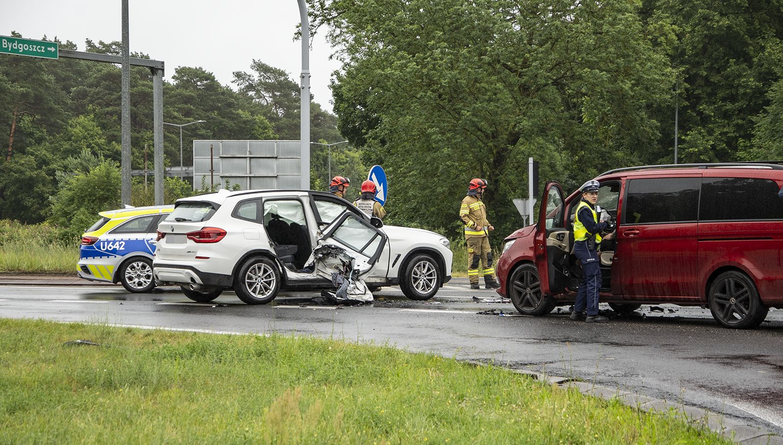 Wypadek na pilskiej obwodnicy
