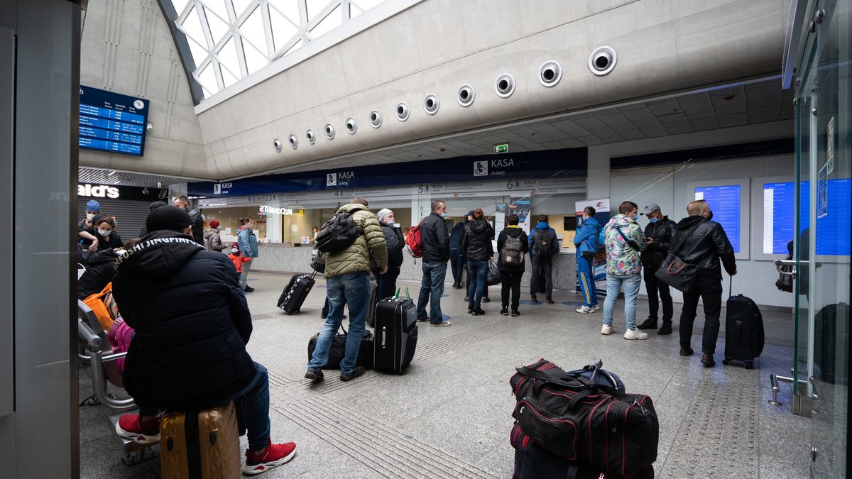 Stacja kolejowa w Warszawie