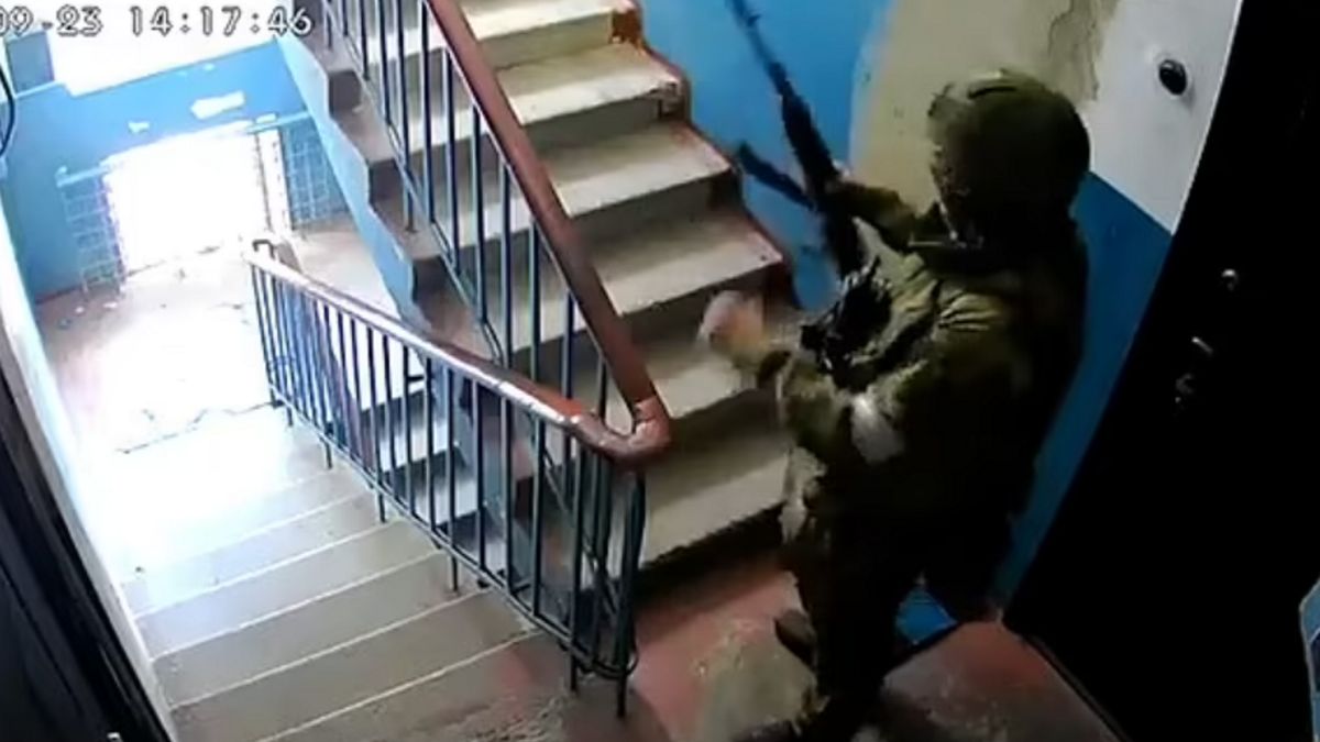 Na nagraniu widać rosyjskich żołnierzy