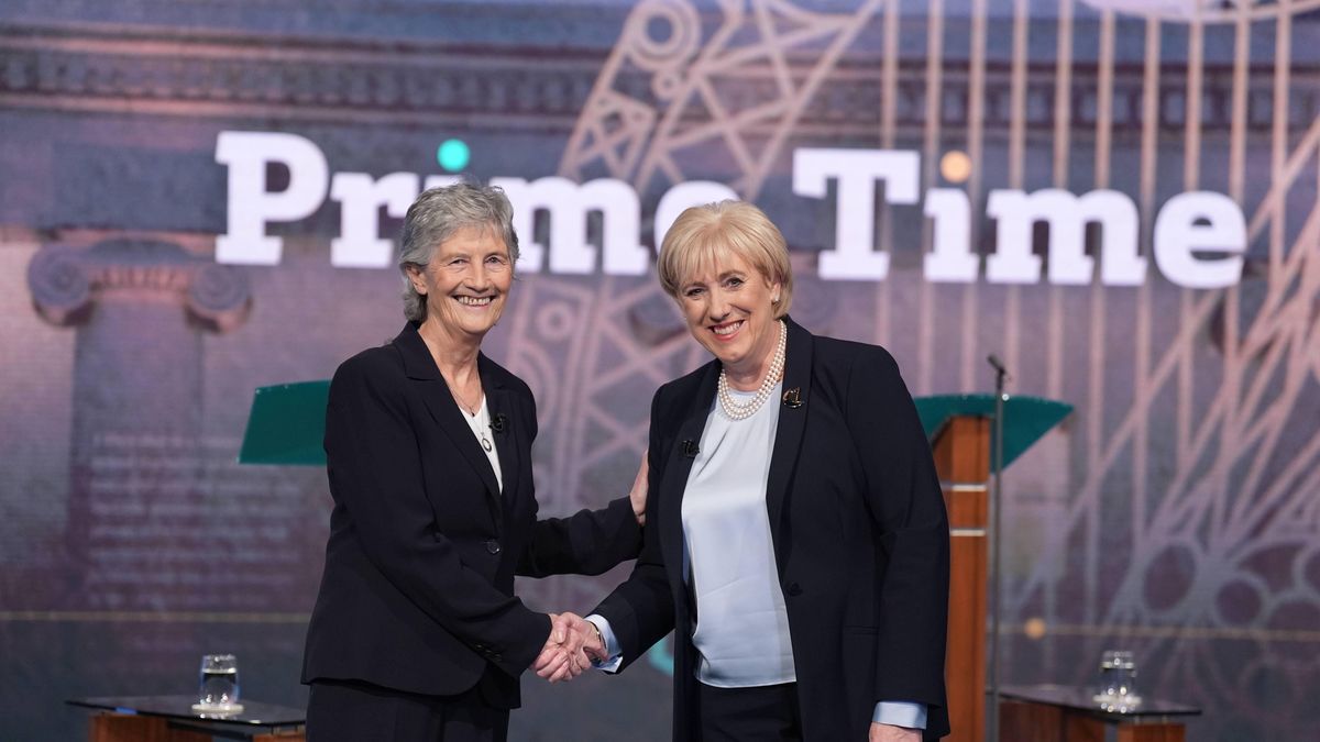 Catherine Connolly i Heather Humphreys