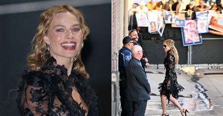 Margot Robbie w koronkowej sukience mknie promować "Wichrowe wzgórza"  (ZDJĘCIA)