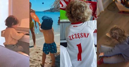 Liam Szczęsny kończy 3 lata. Przypominamy jego talenty: gra w tenisa, na pianinie, mówi po rosyjsku (ZDJĘCIA)