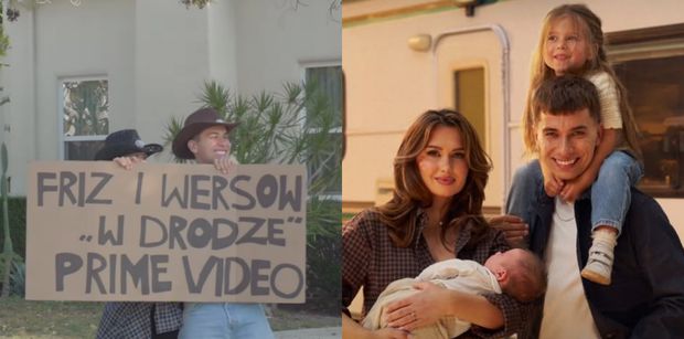 Friz i Wersow Z DZIEĆMI na plakacie promują ich nowy serial. Wytknięto im HIPOKRYZJĘ: "W drodze po NABIJANIE HAJSU Z SHARENTINGU" (FOTO)