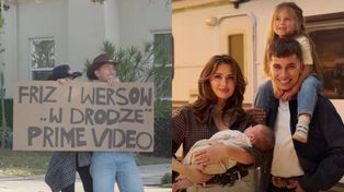 Friz i Wersow Z DZIEĆMI na plakacie promują ich nowy serial. Wytknięto im HIPOKRYZJĘ: "W drodze po NABIJANIE HAJSU Z SHARENTINGU" (FOTO)