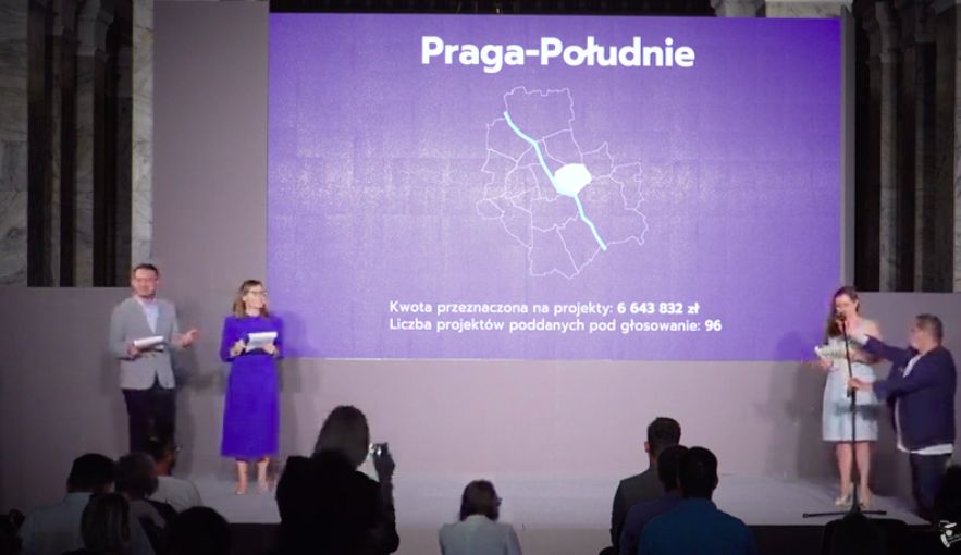 Warszawa. Zwycięskie projekty budżetu obywatelskiego wybrane. Odczytane zostały podczas specjalnej gali w Pałacu Kultury i Nauki