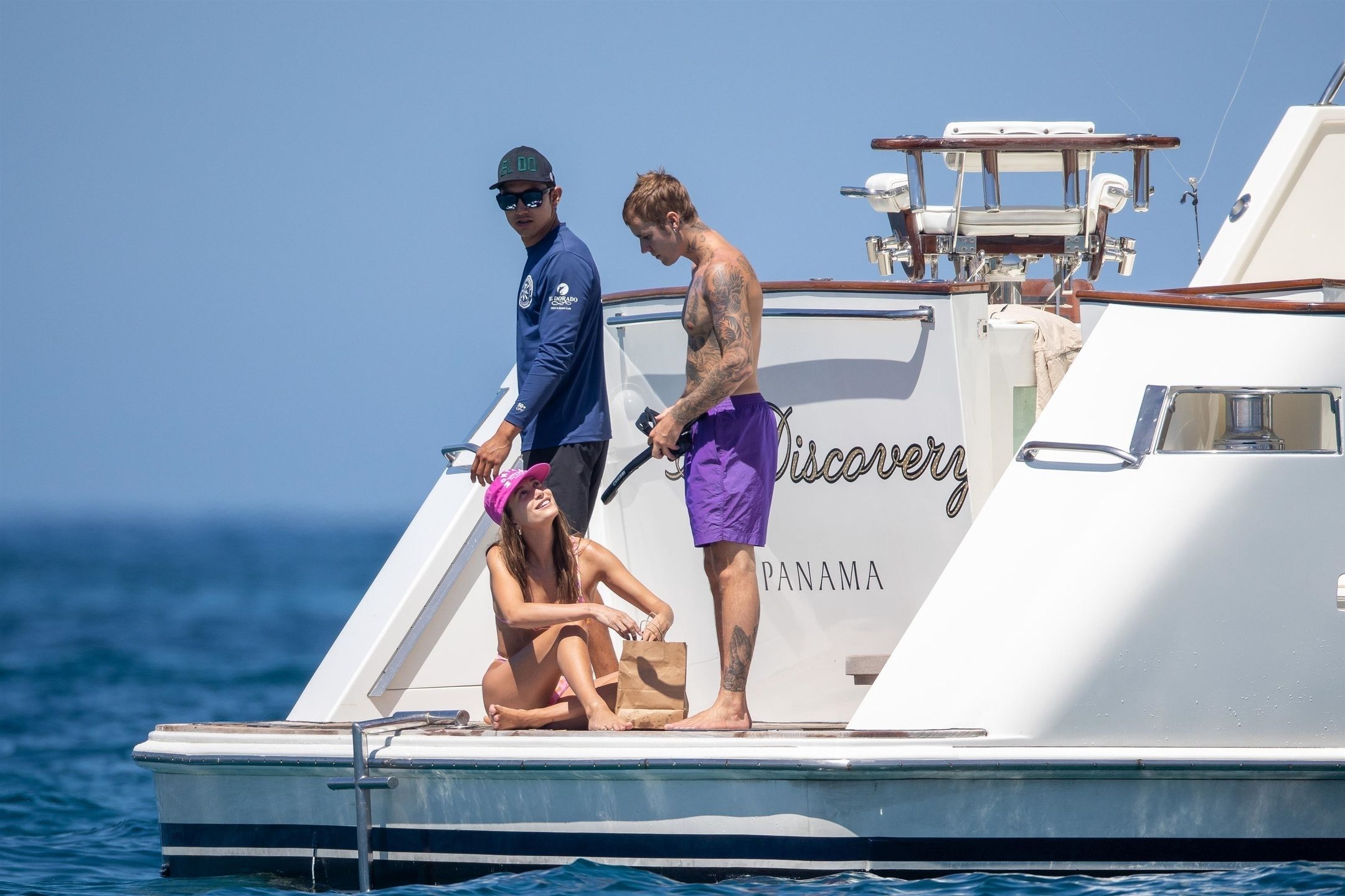 Justin Bieber i Hailey Bieber na jachcie 