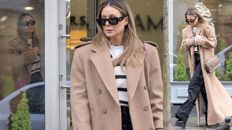 Małgorzata Rozenek z torebką za 6,5 TYSIĄCA i stylówką zgapioną od manekina wychodzi z butiku (FOTO)