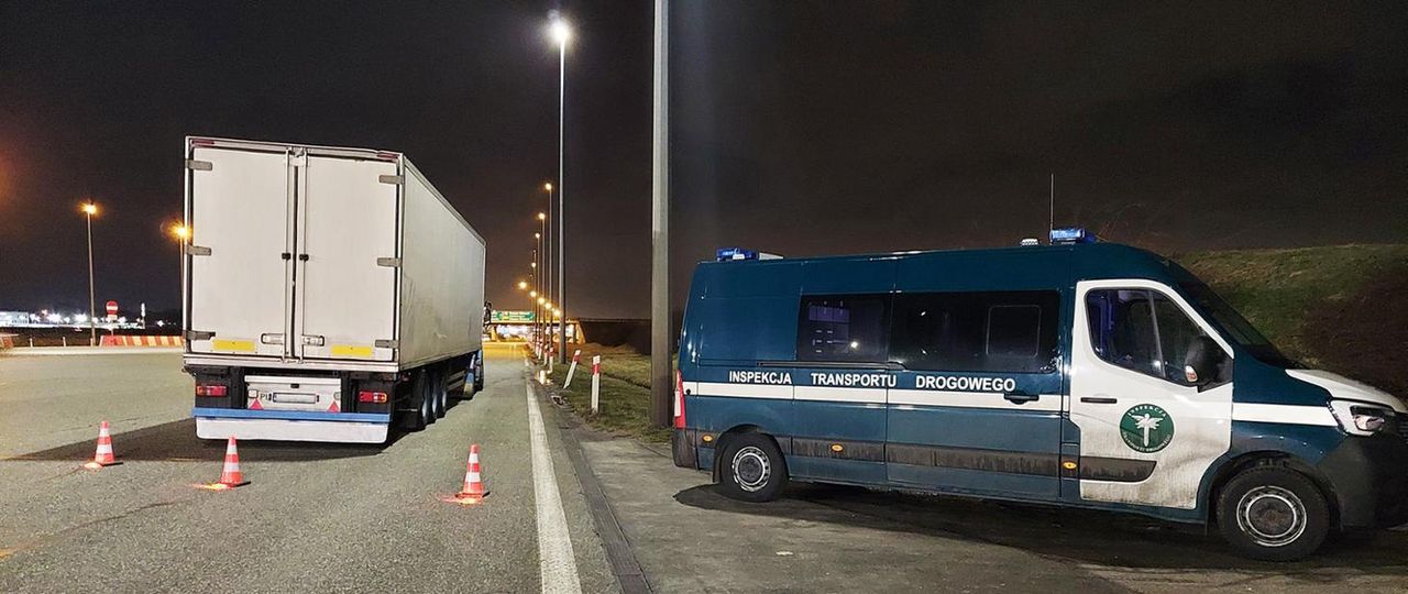 Kontrola ciężarówki z Ukrainy