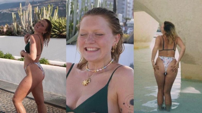 Iga Krefft wygina się pod prysznicem 