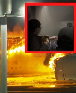 Samolot stanął w płomieniach na lotnisku w Tokio. Jest nagranie ze środka