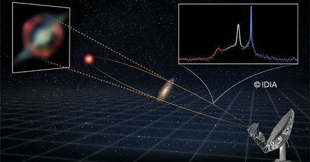 Megamaser sprzed 8 mld lat świetlnych. MeerKAT uchwycił radiowy "laser"