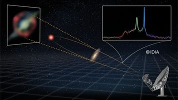 Megamaser sprzed 8 mld lat świetlnych. MeerKAT uchwycił radiowy "laser"