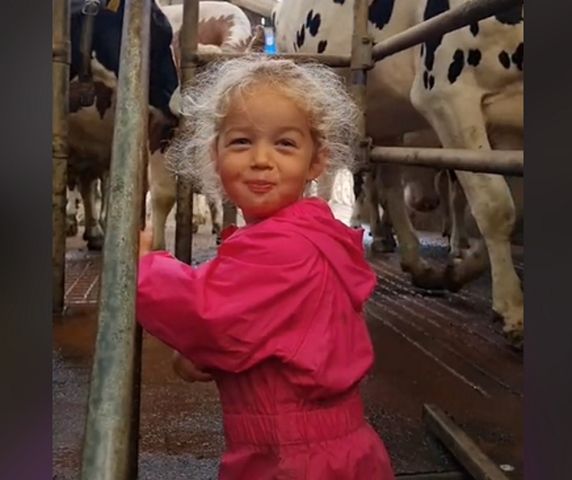 Dwuletnia dziewczynka została okrzyknięta "najmłodszą rolniczką w Wielkiej Brytanii"