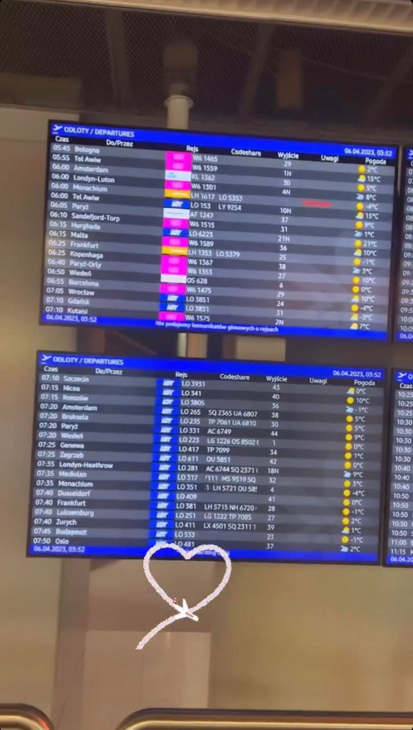 Paulina Smaszcz dodała relację z lotniska