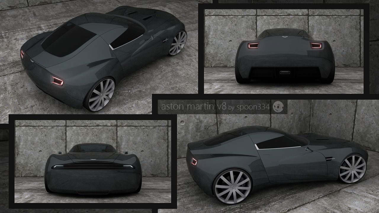 Aston Martin V8 Vantage concept - niezależny projekt Narcisa Maresa