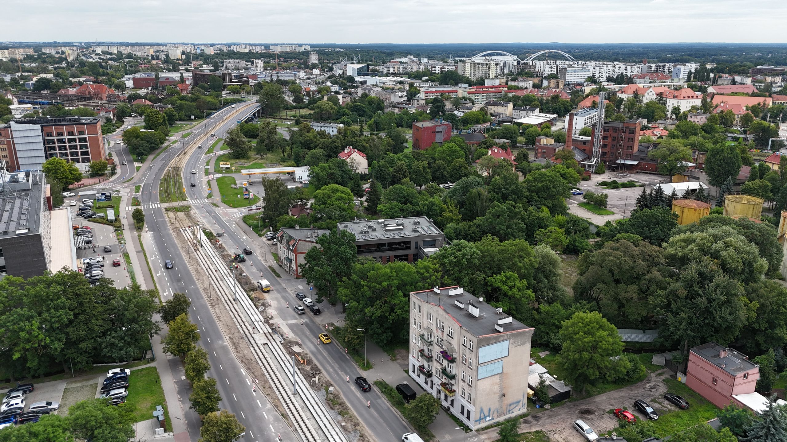 Torowisko na ulicy Kościuszki