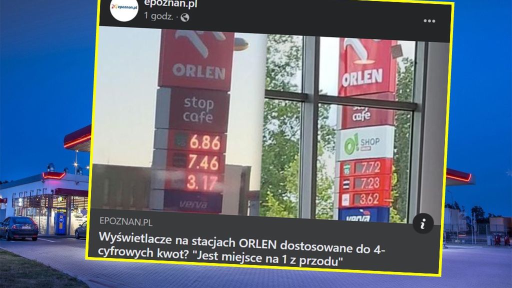 Orlen montuje nowe pylony