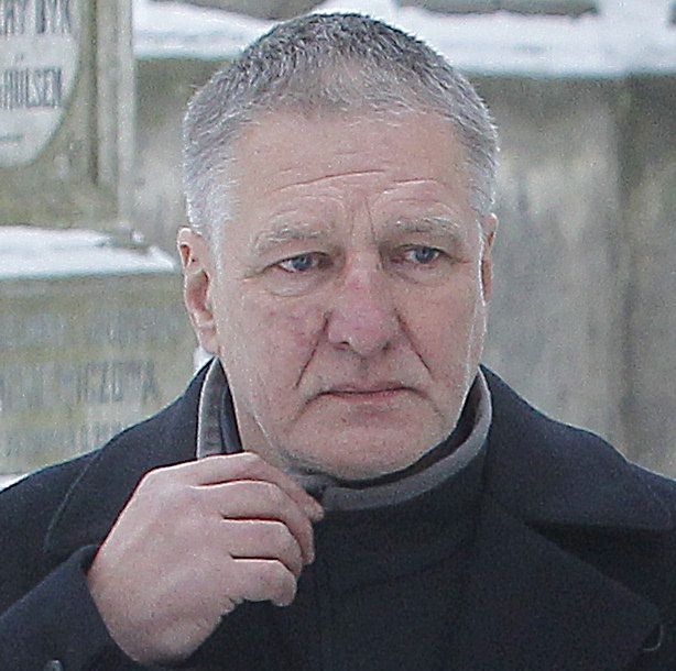 Waldemar Kownacki na pogrzebie byłej żony