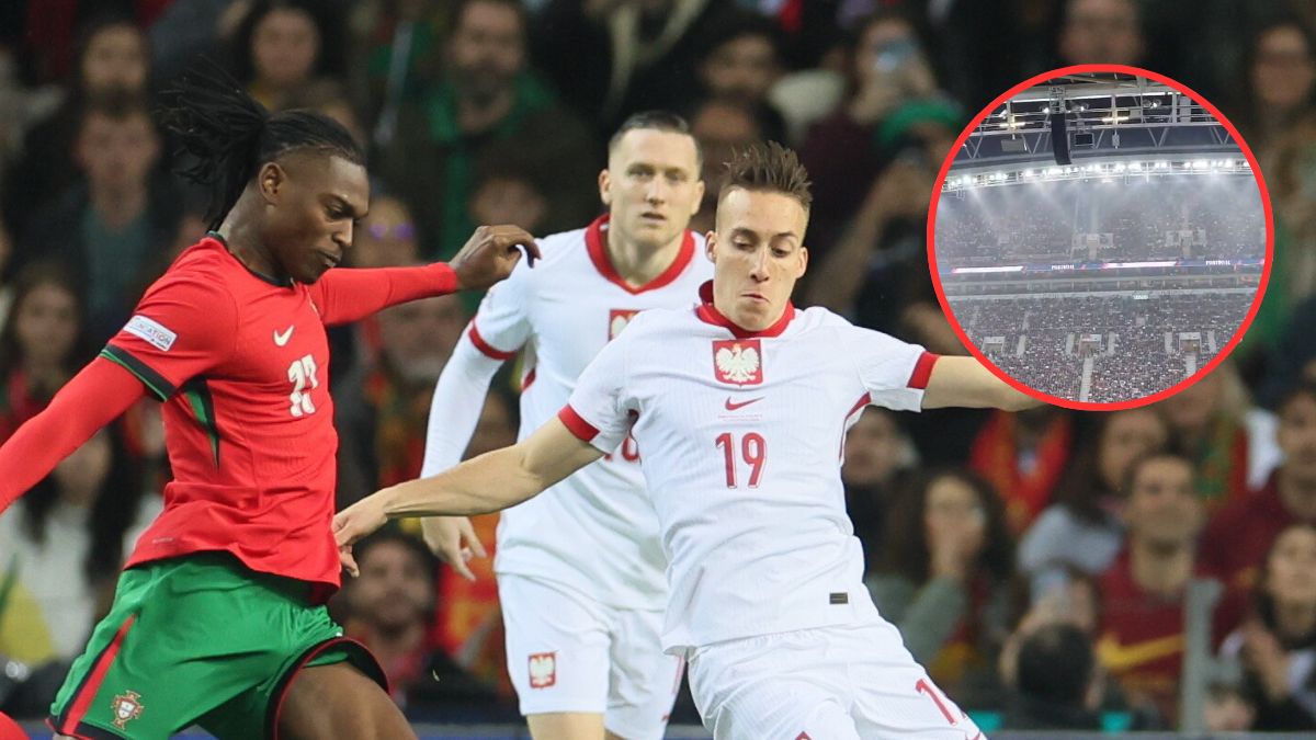 Ściana deszczu spadła na stadion podczas meczu Polaków