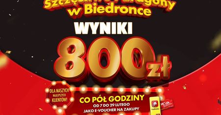 Szczęśliwe Paragony w Biedronce 13.02. Kto wygrał? Wyniki z 13 lutego: lista zwycięzców