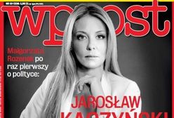 Małgorzata Rozenek na okładce "Wprost": chwali Kaczyńskiego i chce wyjaśnienia katastrofy smoleńskiej