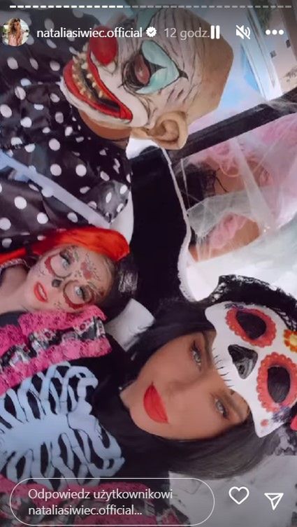 Natalia Siwiec i jej rodzina - Halloween 2022