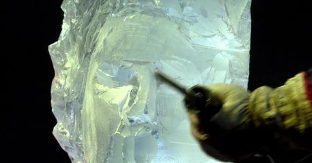 Lodowe rzeźby na Ice Festival Poznaniu