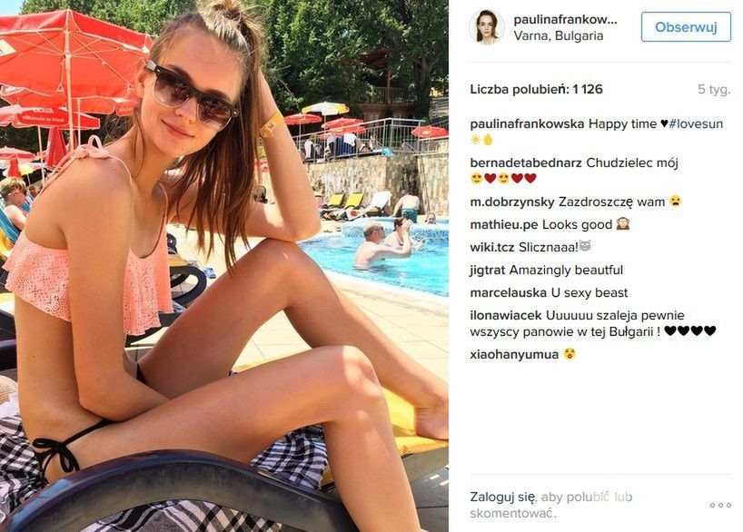 Paulina Frankowska na Instagramie