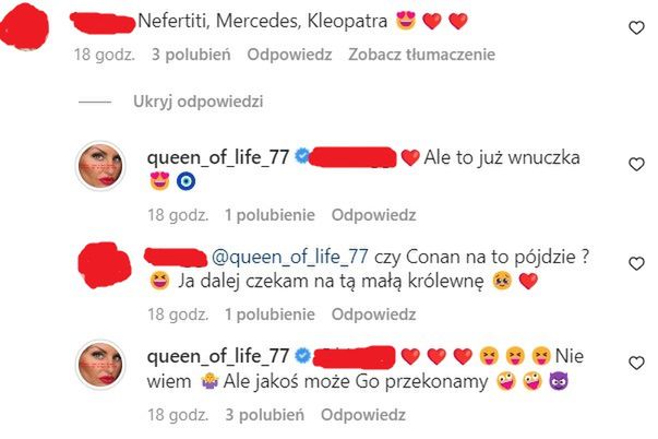 Dagmara Kaźmierska o imionach dla wnuczki
