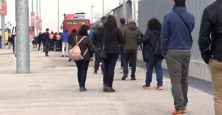 Stadion Atletico Madryt zmienił się w ogromny punkt szczepień na koronawirusa