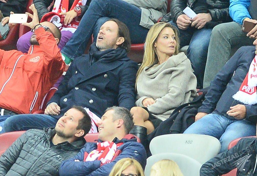 Małgorzata Rozenek i Radosław Majdan na meczy Polska-Gibraltar
(Fot. ONS)