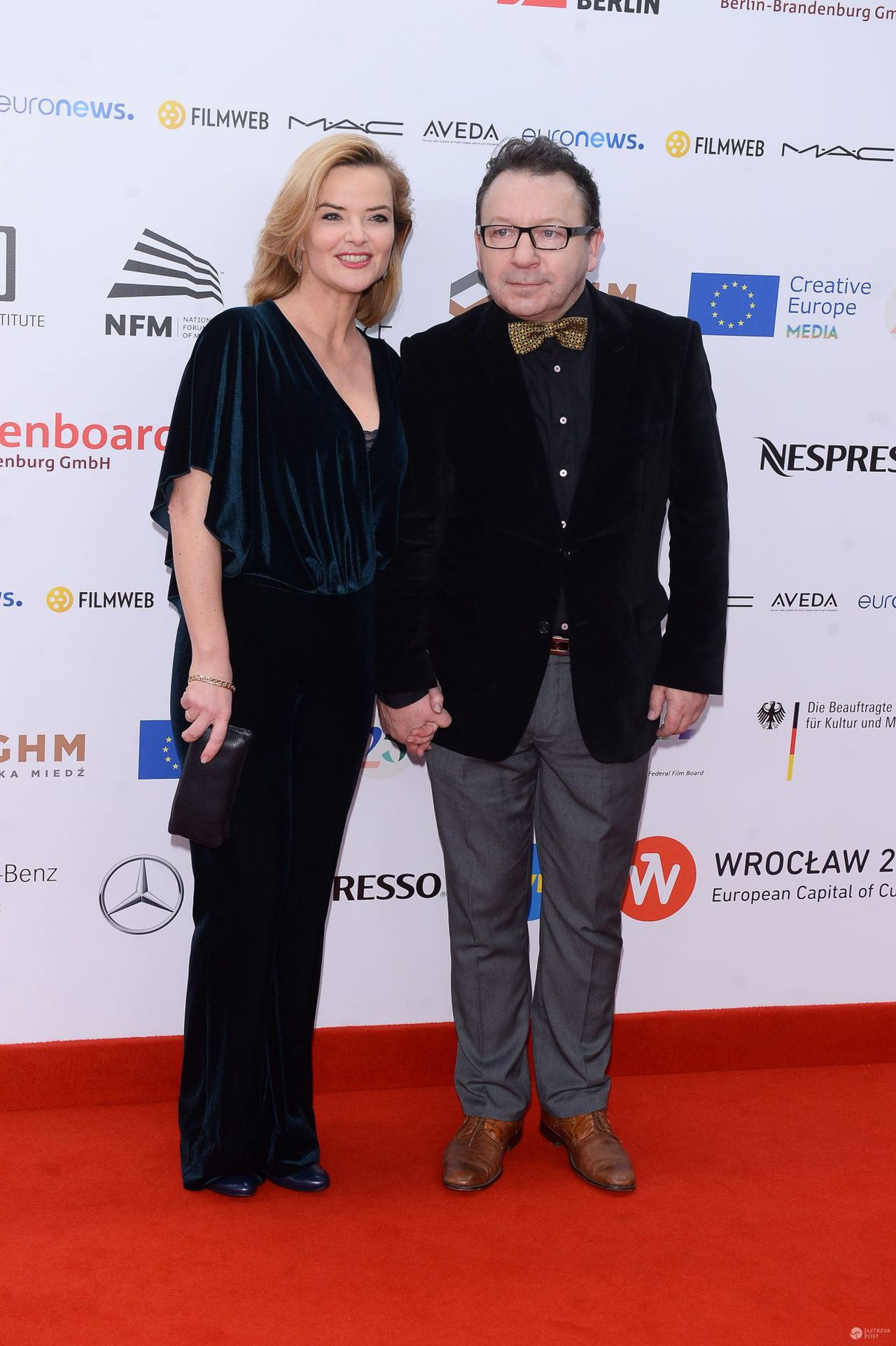 Monika Richardson Zamachowska i Zbigniew Zamachowski - Europejskie Nagrody Filmowe 2016