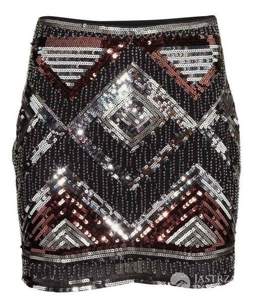 Minispódnica z cekinami, H&M, 139 pln