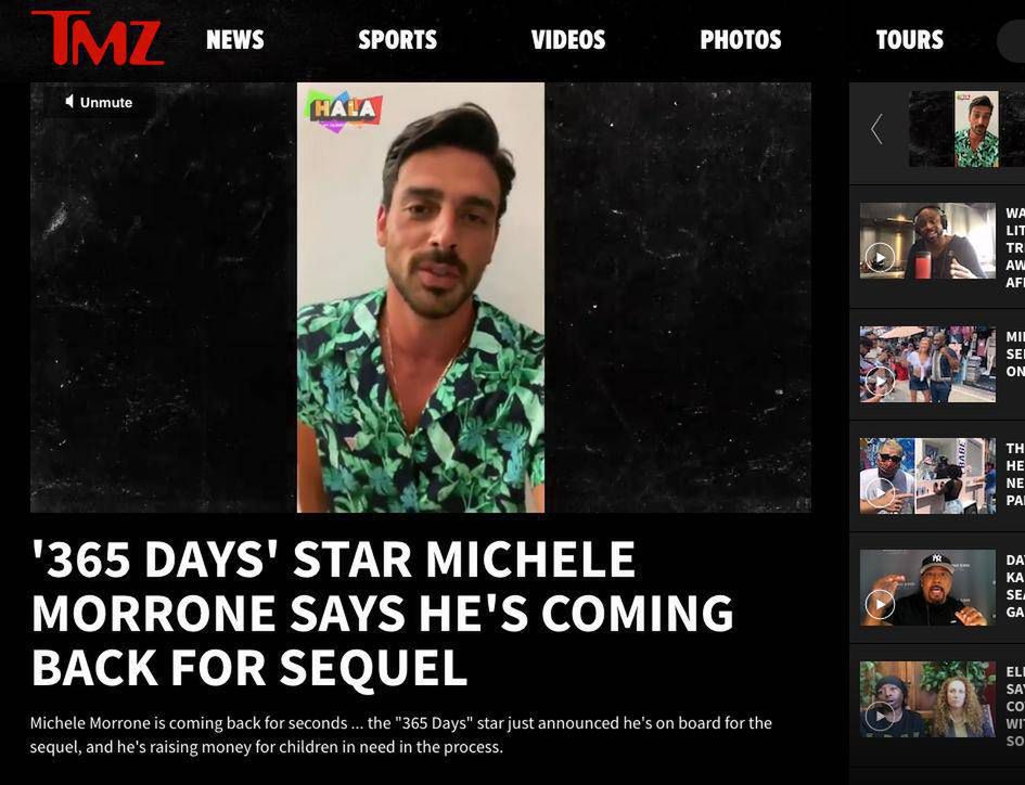 Michele Morrone w TMZ