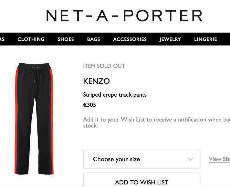 Anna Lewandowska w spodniach KENZO