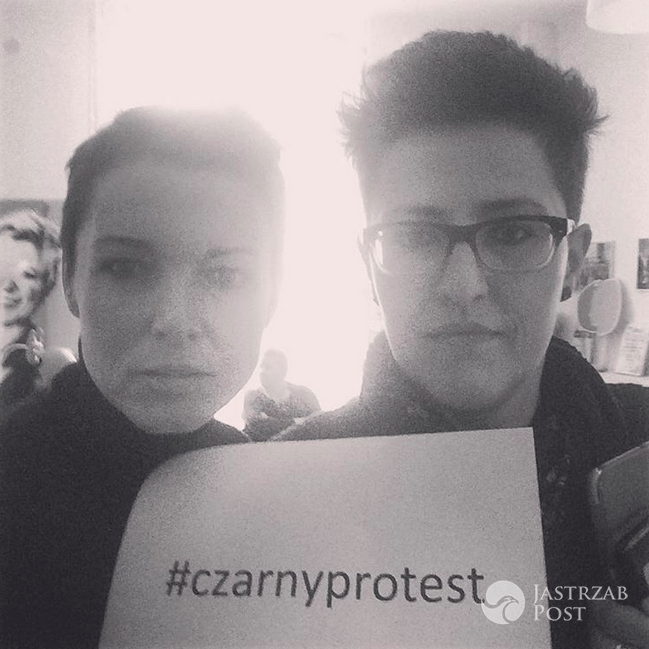 Ilona Felicjańska wspiera Czarny Protest