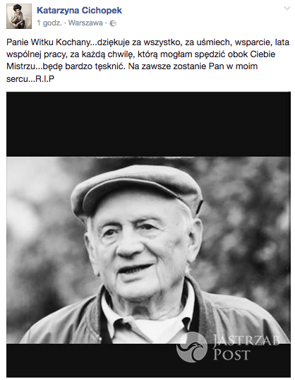 Kasia Cichopek o śmierci Witolda Pyrkosza, wspomnienie