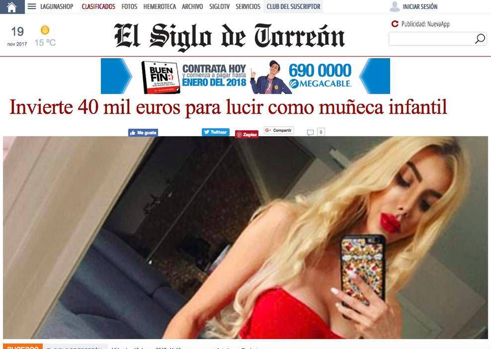 Anella (Polska żywa Barbie) w zagranicznych mediach
