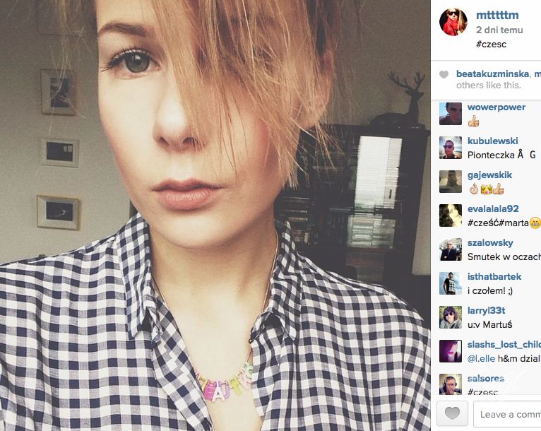 Marta Wierzbicka w krótkich włosach Fot. Instagram