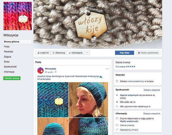 Córka Zamachowskiego sprzedaje czapki na Facebooku